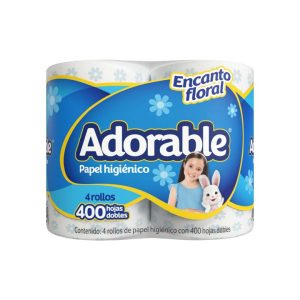 L03625 Papel higiénico Adorable 400 hojas dobles