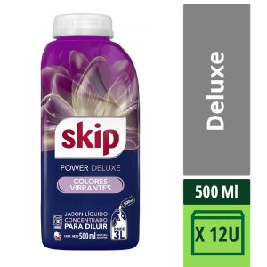 Jabón Líquido Skip Para Diluir Power Deluxe Botella X 500 Ml