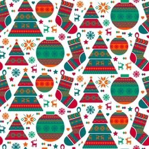 Patrón Navideño Para Sublimar 317