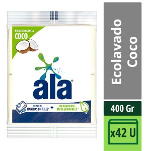 Jabón Ala En Barra Coco Ecolavado X 400 Gr