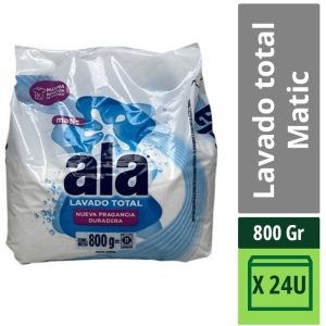 Jabón En Polvo Ala Matic Ecolavado X 800 Gr