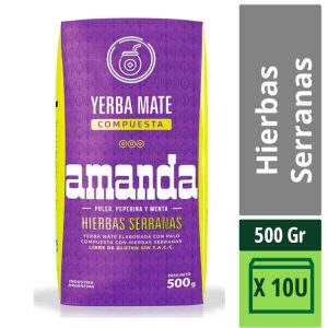 Yerba Mate Amanda Hierbas Serranas X 500 Gr