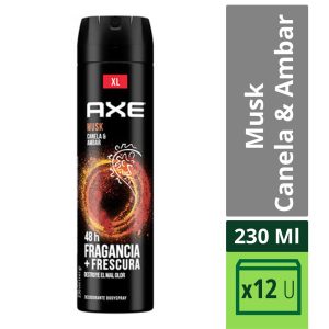 Desodorante Axe Aerosol Musk Canela Y Ámbar X 230 Ml