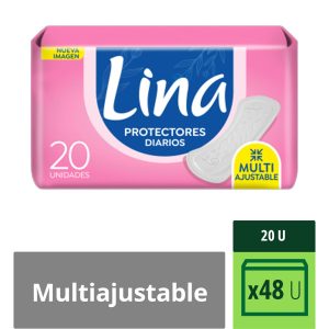Protectores Diarios Lina Miltiajustable X 20 U